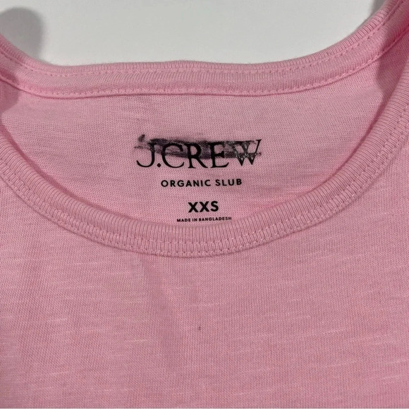 J Crew Organic Slub Cotton Muscle T Shirt Pink - Picture 6 of 8